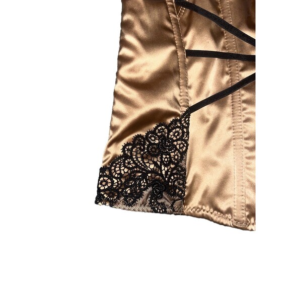 Chantelle Floral-Lace Soft Gold Corset Bustier Iv 36C Shape Wear Lingerie NWT - Picture 3 of 10